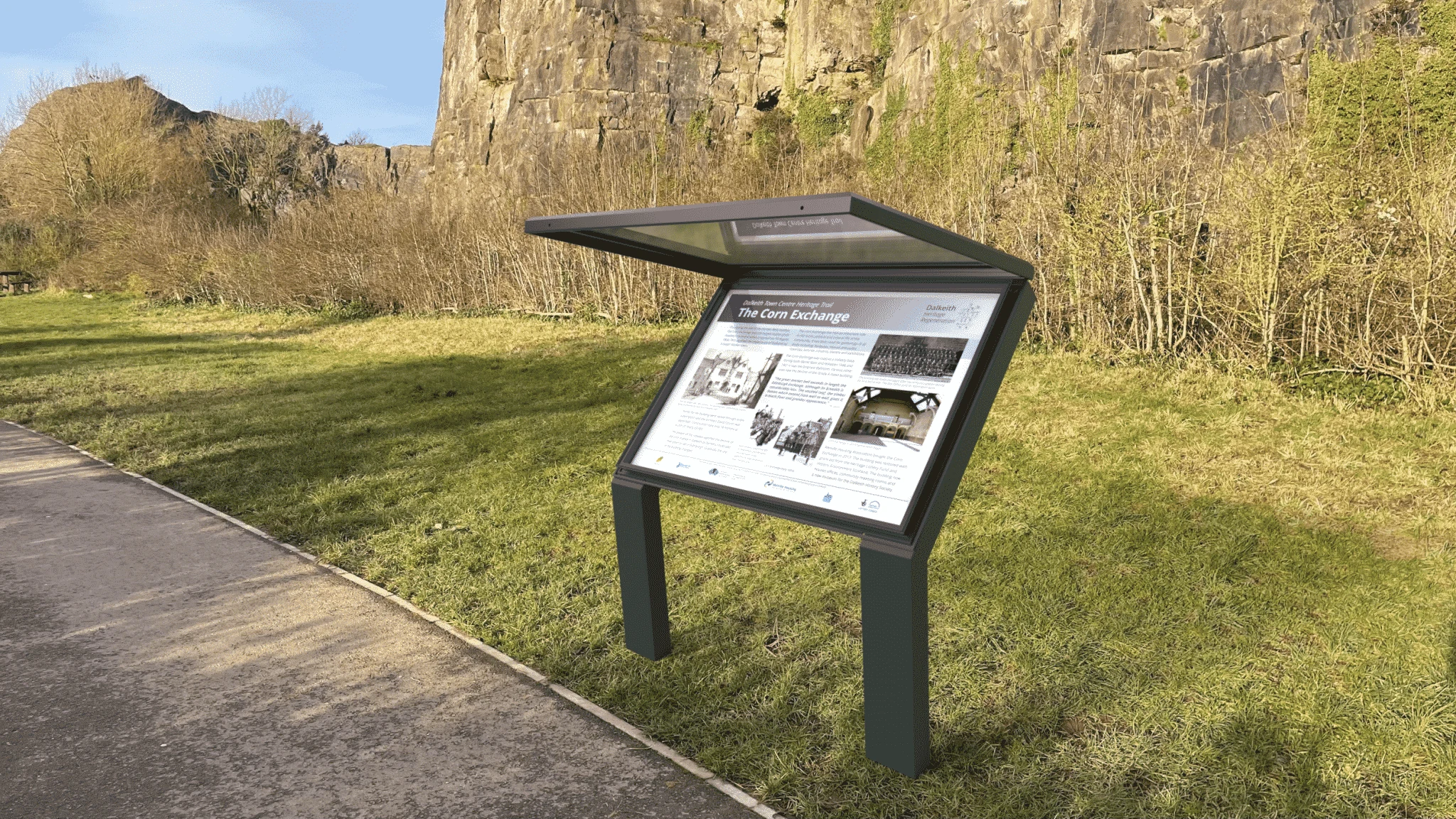 Tourist attraction wayfinding signage project with visitor guidance and destination information systems